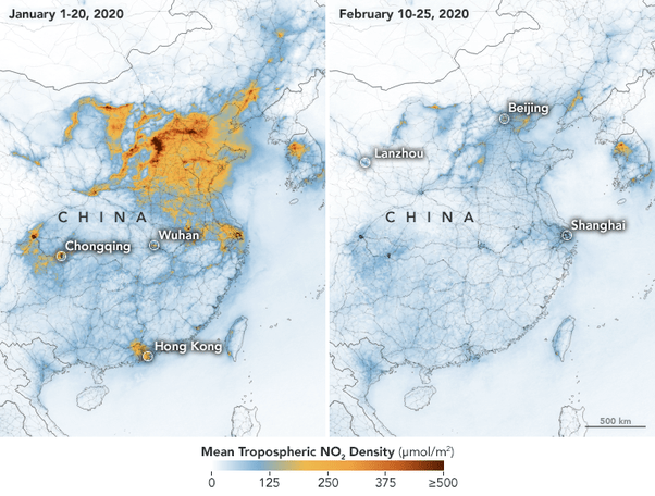 Pollution reduction in China